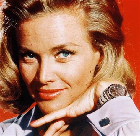 Honor Blackman and her iconic Rolex 6542 .